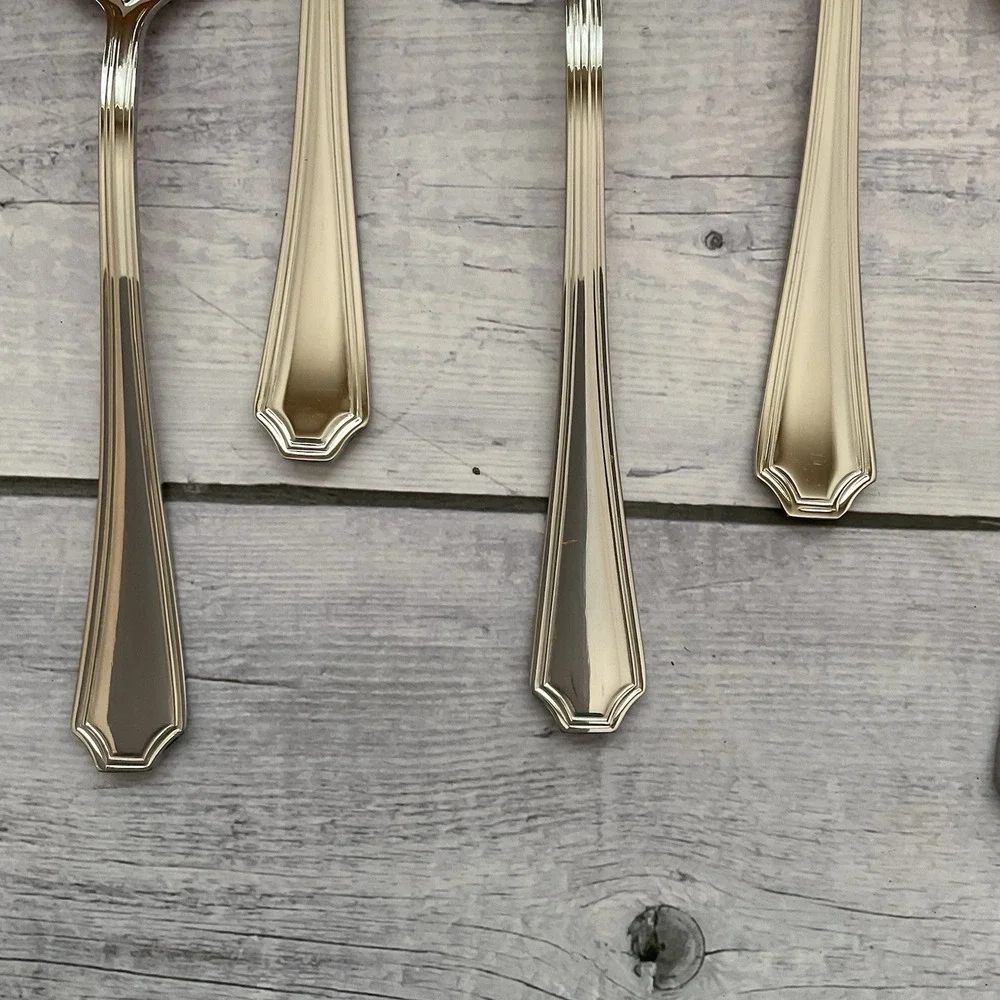 Wallace ARLINGTON Oval Place Spoons Set Of 8 Stainless Steel Flatware #2